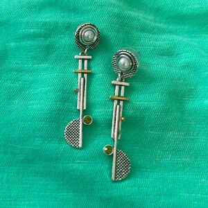 Modern drop earrings